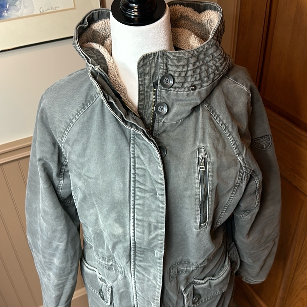 Roots Green Winter Parka w/Hood - L